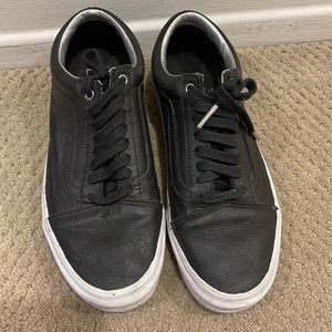 Vans black old skool 500714 lace up sneakers low top